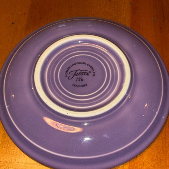 Fiestaware Flat Cup & Saucer Set Fiesta Lilac Retired - Picture 4 of 4